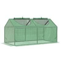 Outsunny Mini Greenhouse Small Plant Grow House w/ PE Cover Windows for Outdoor