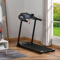 HOMCOM Folding Treadmill Electric Motorised Running Machine w/ LED Display