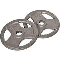 HOMCOM 2" Olympic Weight Plates Sets for Strength Training w/ Weight 2 x 10kg
