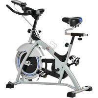 Indoor Cycling Exercise Bike LCD Monitor, 15KG Flywheel Adjustable Seat & Handle