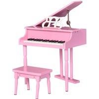Jouet Kids 30 Key Mini Piano with Music Stand & Bench - Pink