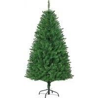 HOMCOM 5FT Prelit Artificial Christmas Tree w/ Warm White Light Xmas Decoration