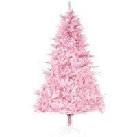 HOMCOM 5FT Pop-up Artificial Christmas Tree Holiday Xmas Holiday Tree Decoration with Automatic Open for Home Party, Pink