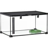 Pawhut Glass Reptile Terrarium Habitats For Lizards/Frogs/Snake - 50 X 30 X 25cm