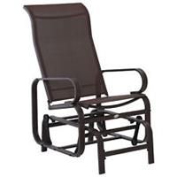 Garden Comfortable Swing Chair w/ Sturdy Metal Frame for Patio, Backyard, Brown