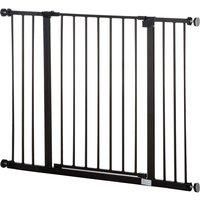 Pawhut Pressure Fitted Pet Dog Safety Gate - 76-107cm Wide