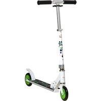 HOMCOM Scooter for Kids Toddler One-Click Foldable Kick Scooter with Adjustable Height Brake for Boys and Girls 3-8 Years Aluminium White