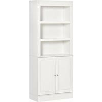 Modern Kitchen Cupboard Freestanding Sideboard with 6-Tier Shelving, White