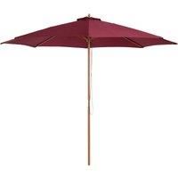 (3m) Fir Wooden Garden Parasol Bamboo Sun Shade Patio Outdoor Umbrella Canopy