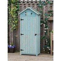 Outsunny Wooden Tool Storage Shed - Blue