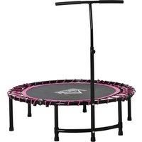 Trampoline Outdoor Bouncer Jumper 3-Level Adjustable Handle Adult Kid -Pink