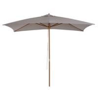 Outsunny Wooden Garden Parasol Sun Shade Patio Umbrella Canopy Light Grey