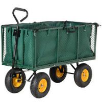 Outsunny Heavy Duty Garden Cart Truck Trolley Wheelbarrow Trailer