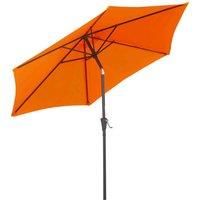 Garden Parasol Sun Shade Orange Adjustable Round Outdoor Patio Umbrella 2.7m