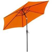 Outsunny Patio Umbrella Parasol Sun Shade Garden Aluminium Orange 2.7M