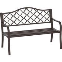Antique Style Outdoor Cast Iron Front Porch Bench Path Chair Seat Outdoor