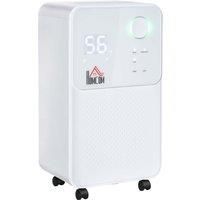 HOMCOM 12L/Day 2000ML Portable Quiet Dehumidifier for Home Laundry Room Bedroom Basement, Electric Moisture Air De-Humidifier with 3 Modes
