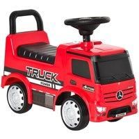 Reiten 3-in-1 Kids Mercedes Truck Ride On with Storage & Handle - Red