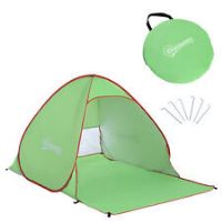Outsunny Beach Tent Instant Camping Pop up Carry Case Picnic Green Hiking