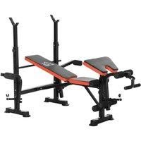 Homcom 59" Multi-function Adjustable Weight Training Bench Gym Fitness Lifting