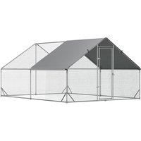 Pawhut Large Chicken Coop With Cover 3 X 4 X 2M