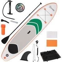 10Ft Inflatable Non-Slip Paddle Stand Up Board w/ Adjustable Paddle, Carry Bag