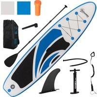 Outsunny 10'6" x 30" x 6" Inflatable Paddle Stand Up Board, Adjustable Aluminium Paddle Non-Slip Deck Board with ISUP Accessories, 320L x 76W x 15H cm