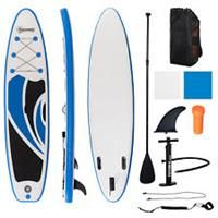 Outsunny 10ft Inflatable Paddle Stand Up Board, Adjustable Paddle NonSlip Deck