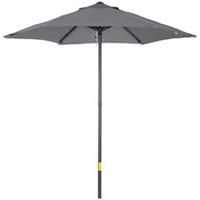 Outsunny 2m Parasol Patio Umbrella, Outdoor Sun Shade with 6 Ribs Dark Grey