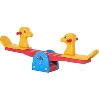 Kids Seesaw Safe Teeter Totter 2 Seats w/ Easy-Grip Handles for 1-4 years old