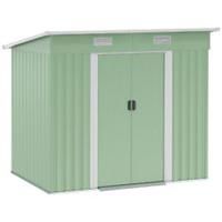 Outsunny 7 x 4ft Outdoor Garden Storage Shed for Backyard Patio Light Green