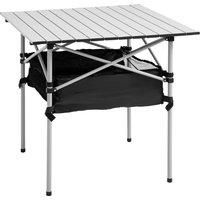 Aluminum Camping Table Roll-Top Folding Table Picnic Table w/ Mesh  Bag