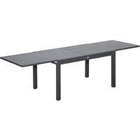 Outsunny Extendable Garden Table, 10 Seater Outdoor Dining Table with Aluminium Frame for Lawn, Balcony and Backyard, Grey
