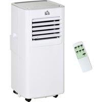 7000 BTU Mobile Air Conditioner Portable AC Unit w/ RC, for Bedroom, White