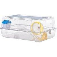 PawHut 2 Storey Hamster Cage Small Pet Animal Cage Double Layers Running Wheel Drinker Feeding Bowl