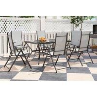 3 Piece PE Rattan Reclining Sofa Set with 2 Loveseat - Mixed brown