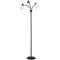 Arc Tree Floor Lamp for Bedroom Living Room, Industrial Standing Lamp, Black