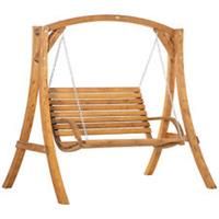 Garden Rattan Rocking Chair - Yellow