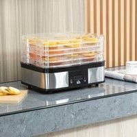HOMCOM 5 Tier Food Dehydrator, 250W for Fruit, Meat, Vegetable, LCD Display