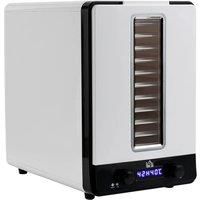 HOMCOM 11 Tier Food Dehydrator, 550W Food Dryer Machine with Adjustable Temperature, Timer and LCD Display for Drying Fruit, Meat, Vegetable, White