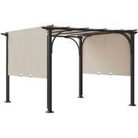 Outsunny Outdoor Retractable Pergola Garden Sun Shade Patio Canopy Shelter