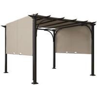 Outsunny Outdoor Retractable Pergola Garden Sun Shade Patio Canopy Shelter