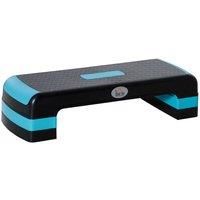 HOMCOM Aerobic Step, 10cm, 15cm & 20cm Height Adjustable Steppers for Exercise Workout, Nonslip Step Board Great for Home & Office