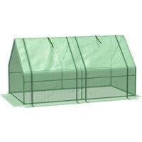 Mini Small Greenhouse Poly tunnel Steeple for Plants Vegetables 180 x 90 x 90 cm