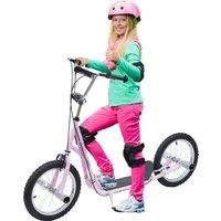 Kids Push Scooter Kids Stunt Scooter w/ 16" Tyres, Pink