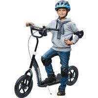 Push Scooter Teen Kids Stunt Bike Ride On w/ 12" EVA Tyres,  Black
