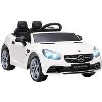 Aiyaplay 12V Licensed Kids Electric Ride On Car W/ Remote Control - White