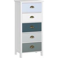 Storage Cabinet Chest of Drawers, 5-Drawer Dresser for Bedroom Living Room