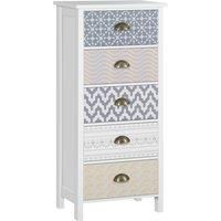 Chest of Drawers 5-Drawer Dresser Storage Cabinet W/ Handle Bedroom Living Room