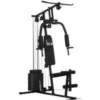 HOMCOM Multi Gym with Weights, Multifunction Home Gym Machine with 45kg Weight Stack for Full Body Workout and Strength Training
